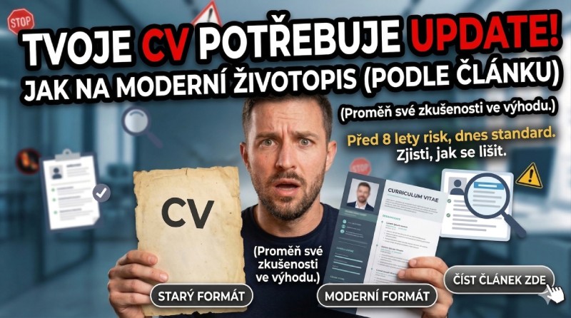 Před 8 lety jsem šel s životopisem proti proudu. Tehdy to byl hazard. Dnes je to základ.