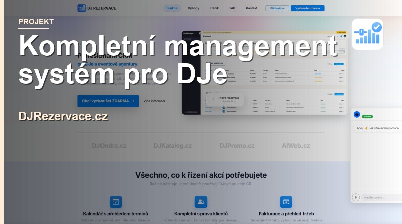 DJRezervace.cz: Kompletní management systém pro profesionální DJe